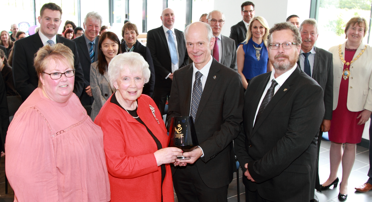 Lord Lieutenant of Antrim Presents Yelo with Queen’s Award for Enterprise